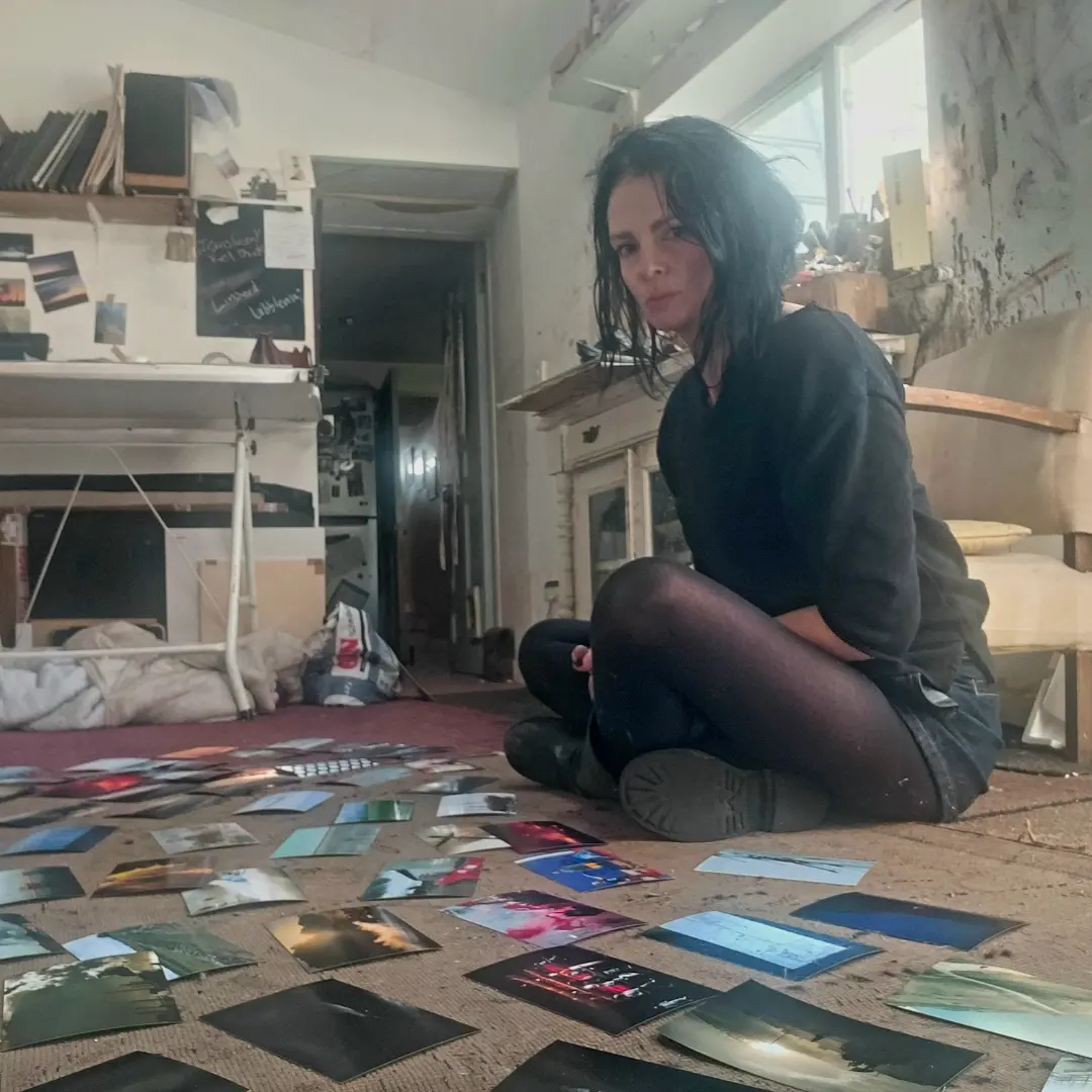 Jenny Fox in her studio